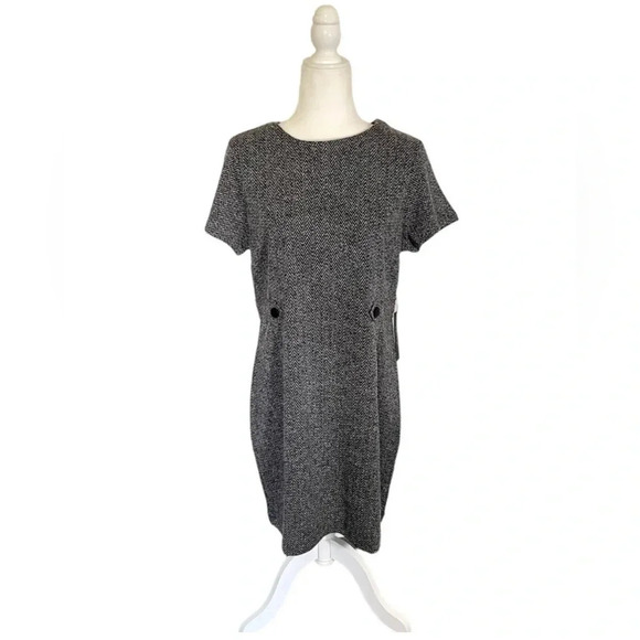NWT Tahari Herringbone Knit Knee-Length Sheath Dress - Picture 1 of 4